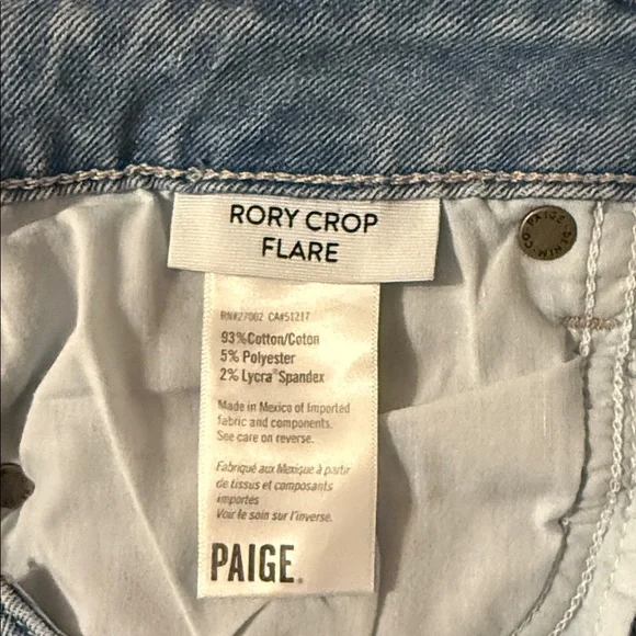 Paige Rory Crop Flare sz 28 - Picture 4 of 5